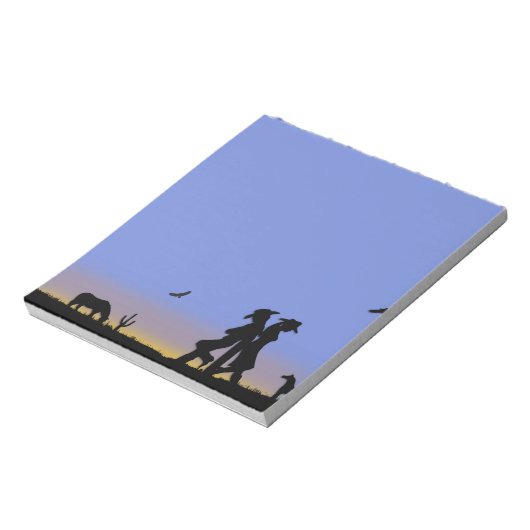 Westerne Cowboy Notitieblok (Linkerzijde)