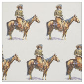  Westerne cowboy op paardenweefsel Stof (Swatch)