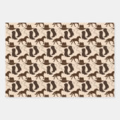 Westerne Cowboy Pet Boots Horse Inpakpapier Vel (Voorkant 3)