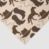 Westerne Cowboy Pet Boots Horse Tissuepapier (Detail)