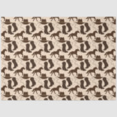 Westerne Cowboy Pet Boots Horse Tissuepapier (Voorkant)