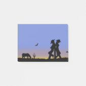 Westerne Cowboy Post-it® Notes (Voorkant)