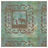 Westerne cowboy Prayer Design Fabric Stof (Close Up)
