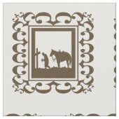 Westerne cowboy Prayer Design Fabric Stof (Close Up)