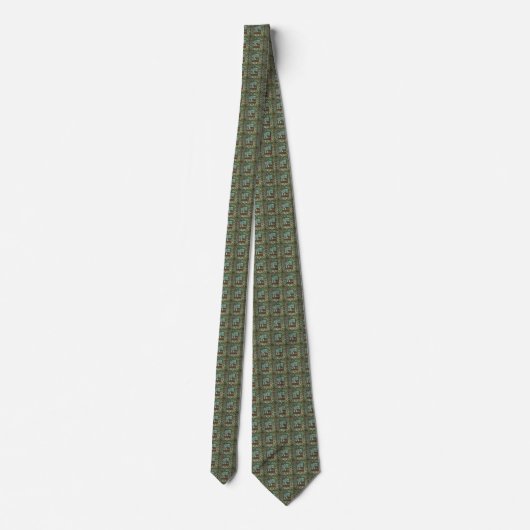 Westerne Cowboy Prayer Mannen Necktie Stropdas (Achterkant)