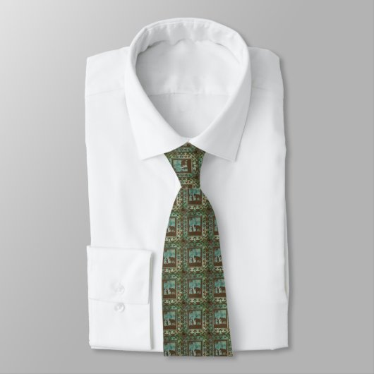 Westerne Cowboy Prayer Mannen Necktie Stropdas (Gebonden)