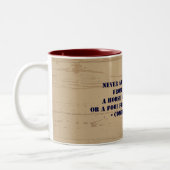 Westerne Cowboy Proverb Tweekleurige Koffiemok (Links)