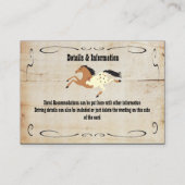 Westerne Cowboy Receptie Behuizing Kaart Invoegen (Achterkant)