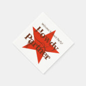 Westerne Cowboy Red Star Birthday Party Napkins Servet (Hoek)