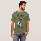 Westerne Cowboy Retirement Humor T-shirt (Voorkant volledig)
