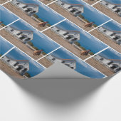 Westerne cowboy Riding Horse to Church Gift Wrap Cadeaupapier (Hoek)