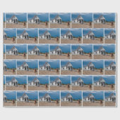 Westerne cowboy Riding Horse to Church Gift Wrap Cadeaupapier (Vlak)