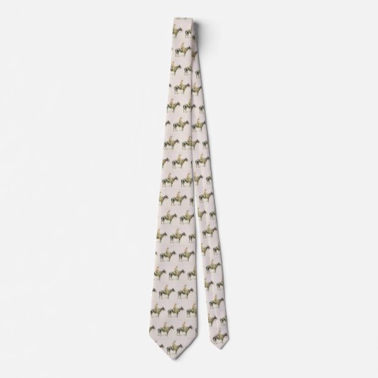 Westerne Cowboy Riding Mule Necktie Stropdas (Voorkant)