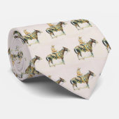  Westerne Cowboy Riding Mule Necktie Stropdas (Opgerold)