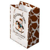 Westerne Cowboy Rocking Horse Boy Verjaardag Medium Cadeauzakje (Voorkant Gekanteld)