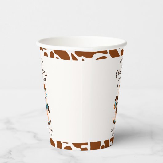 Westerne Cowboy Rocking Horse Boy Verjaardag Papieren Bekers (Rechts)