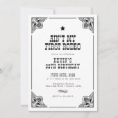  Westerne Cowboy Rodeo 50ste verjaardagsfeest Kaart (Voorkant)