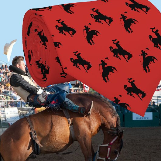 Westerne Cowboy Rodeo Bronc Riders Necktie Stropdas