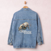 Westerne Cowboy Rodeo Bull Denim Jacket (Hangar)