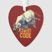 Westerne Cowboy Rodeo Bull Ornament (voorkant)