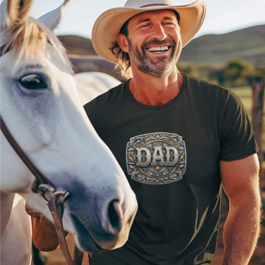 Westerne Cowboy Rodeo DAD Vaderdag T-shirt