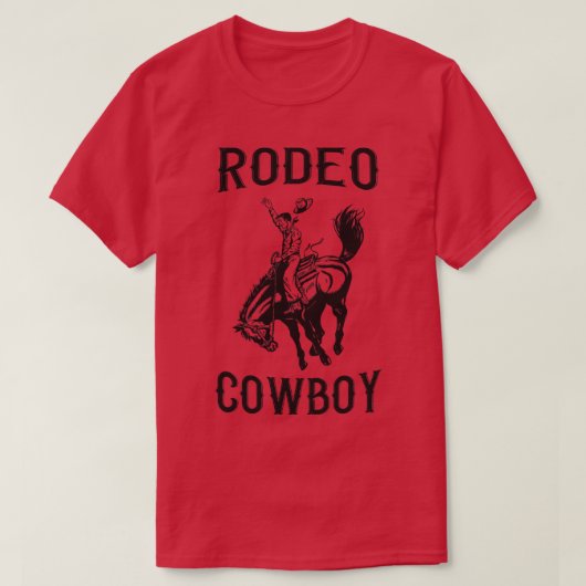 Westerne Cowboy Rodeo T-shirt (Design voorkant)