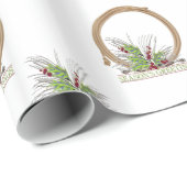Westerne Cowboy Rope Kerstmis Cadeaupapier (Rol Hoek)