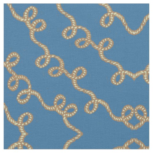 Westerne cowboy Rope Lasso Print Fabric Stof (Close Up)