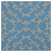 Westerne cowboy Rope Lasso Print Fabric Stof (Swatch)