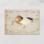 Westerne Cowboy RSVP Enclosure Kaart Insert (Achterkant)