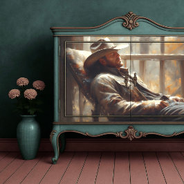 Westerne Cowboy Rust in Rustieke Herfst Decoupage Tissuepapier