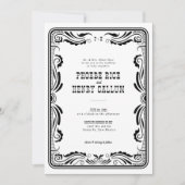  Westerne Cowboy Rustic Country Wedding Kaart (Voorkant)
