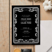  Westerne Cowboy Rustic Country Wedding Kaart