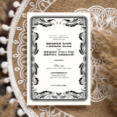  Westerne Cowboy Rustic Country Wedding Kaart