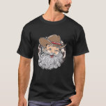 Westerne Cowboy Santa Christmas Cowboy Groovy Retr T-shirt<br><div class="desc">Westerne Cowboy Santa Christmas Cowboy Groovy Retro Xmas</div>