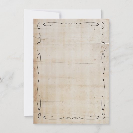 Westerne Cowboy Save the Date Kaart (Achterkant)