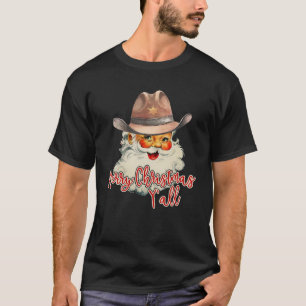  Westerne cowboy sinterklaas vrolijk kerstfeest T-shirt
