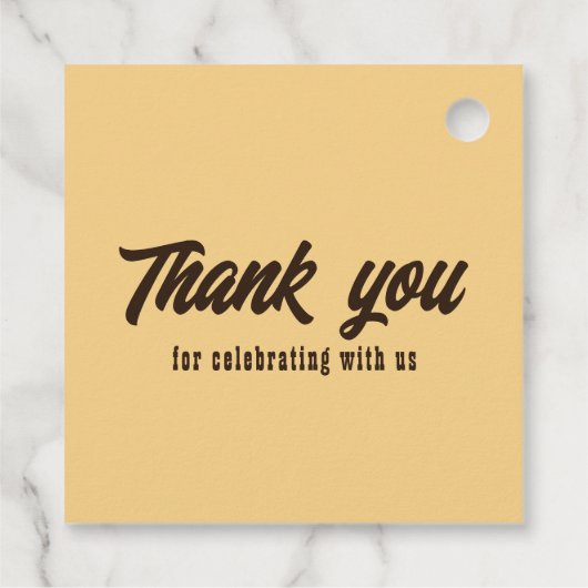 Westerne Cowboy Skull Monogram Land Weddenschap Bedankjes Labels (Achterkant)