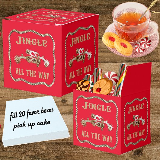 Westerne Cowboy Spurs Jingle helemaal Bedankdoosjes