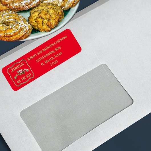 Westerne Cowboy Spurs Jingle helemaal Etiket