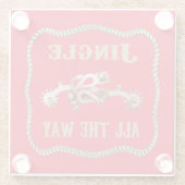 Westerne Cowboy Spurs Jingle helemaal Glazen Onderzetter (Achterkant)