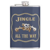 Westerne Cowboy Spurs Jingle helemaal Heupfles (Voorkant)