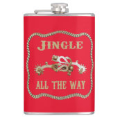 Westerne Cowboy Spurs Jingle helemaal Heupfles (Voorkant)