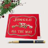 Westerne cowboy spurs jingle helemaal kerst kaart