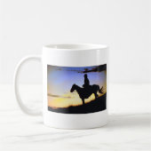 Westerne Cowboy Sunset Silhouette Koffiemok (Links)