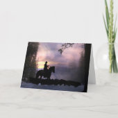 Westerne Cowboy Sympathcard Kaart (Voorkant)