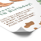 Westerne Cowboy Time Capsule 1e verjaardag Poster (Hoek)