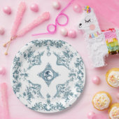 Westerne Cowboy Toile de Jouy Bandana Design Horse Papieren Bordje