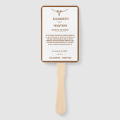 Westerne Cowboy trouwdag Evenementen Tijdlijn Handwaaier (Voorkant)