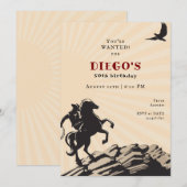 Westerne Cowboy Vaquero Wild West Volwassenen Verj Kaart (Voorkant / Achterkant)